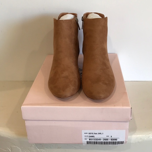NIB!! JustFab Booties, Rosie, Camel, size 9 - Picture 3 of 6